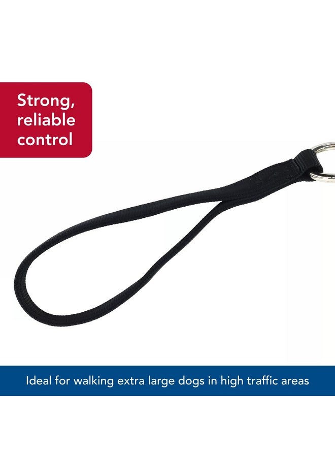 كوستال بيت - سلسلة مرورية عملاقة للكلاب بمقبض من النايلون، لون أسود، 1 بوصة × 30 بوصة - Image 4