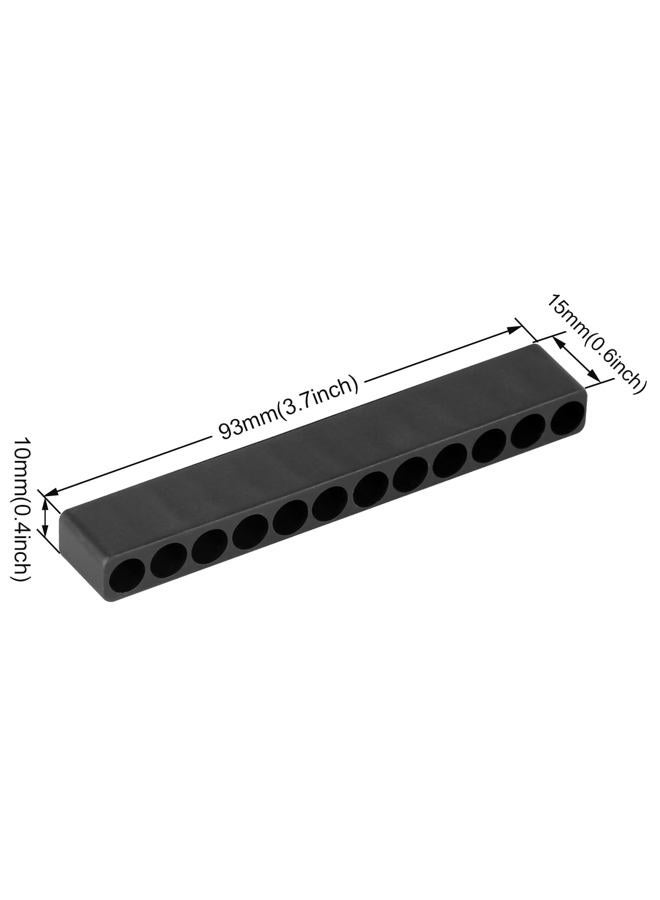 Toolcool 10pcs 12 Holes Hex Shank Screwdriver Bit Holder Plastic Screwdriver Head Storage Case - Image 2