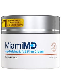 MiamiMD AgeDefying Lift  Firm Cream  Anti Aging and Skin Firming For All Types Paraben Free Fragrance Free Cruelty Free BHA Free 50 ml 17oz 