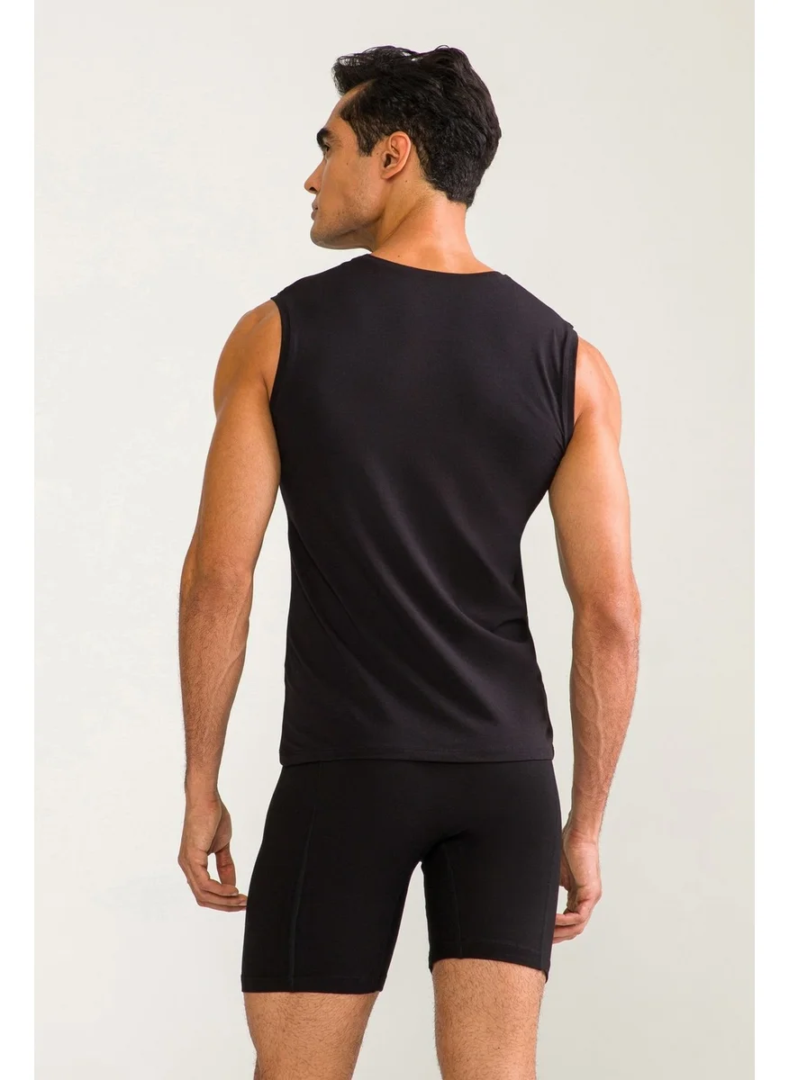 دي أس دامات D'S Groom Men's Black Undershirt