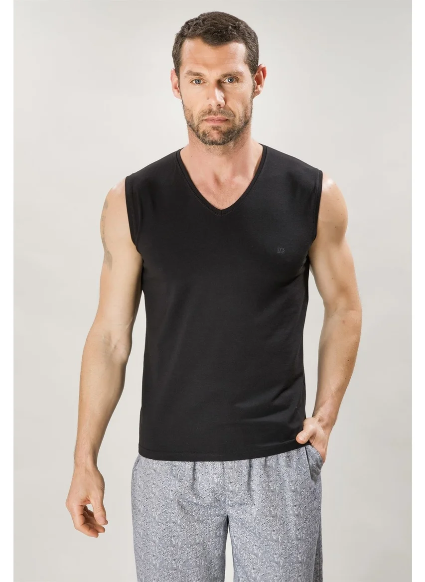 دي أس دامات D'S Groom Men's Black Undershirt
