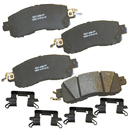 Bendix Premium SBC1650 Ceramic Front Brake Pads for Nissan Altima 2024-2013, LEAF 2012-2011, LEAF 2017-2014 - Image 1