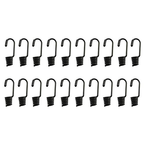 JCBIZ 10pcs Special Metal Hook Bungee Cords Spiral Wire Hooks for Shock Absorbing Elastic Band Strapping Rope - Image 2