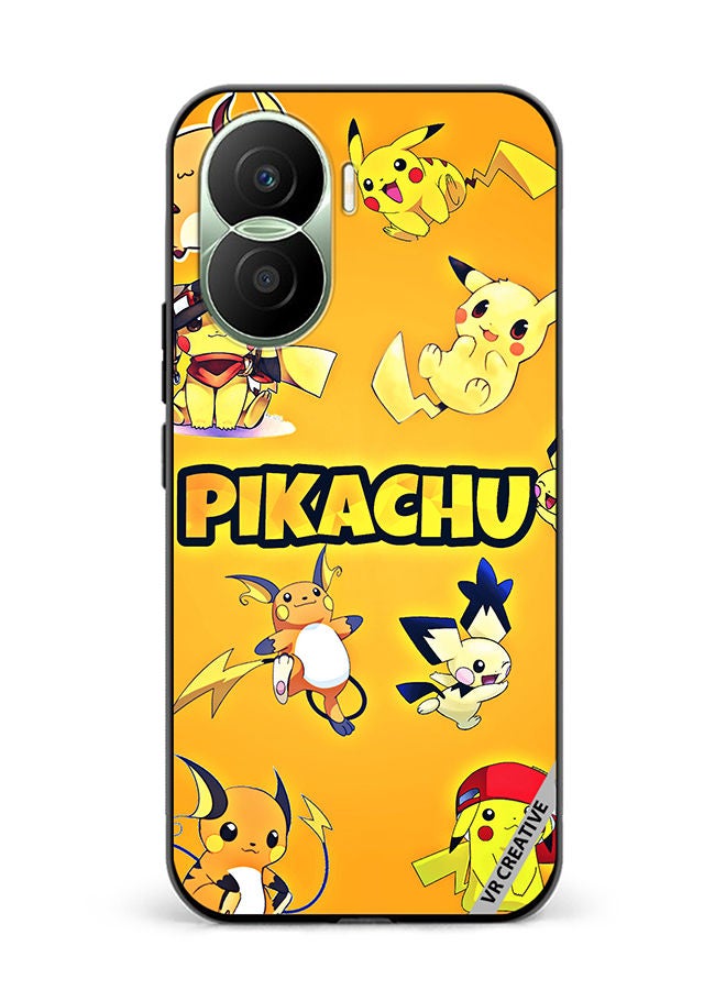 VR CREATIVE Protective Case Cover For Honor Play7T Pro Pikachu Surfing Design Multicolour - Image 1