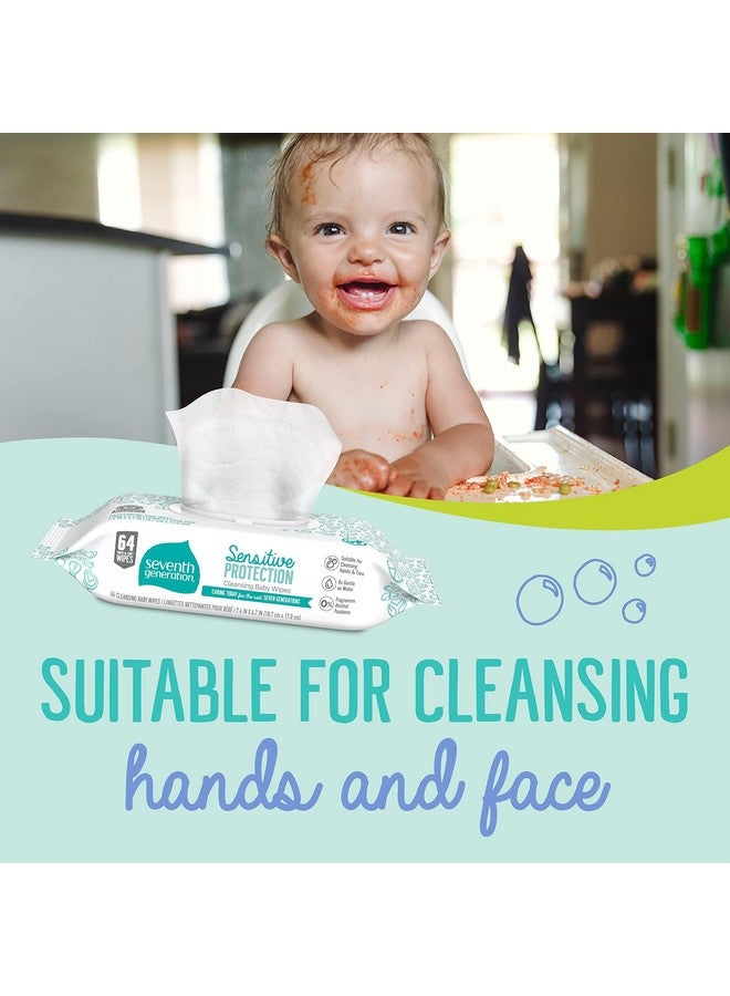 Seventh Generation Baby Wipes, Sensitive Protection with Flip Top Dispenser, White, unscented, 72 Count (Pack of 7) (Packaging May Vary) - Image 5
