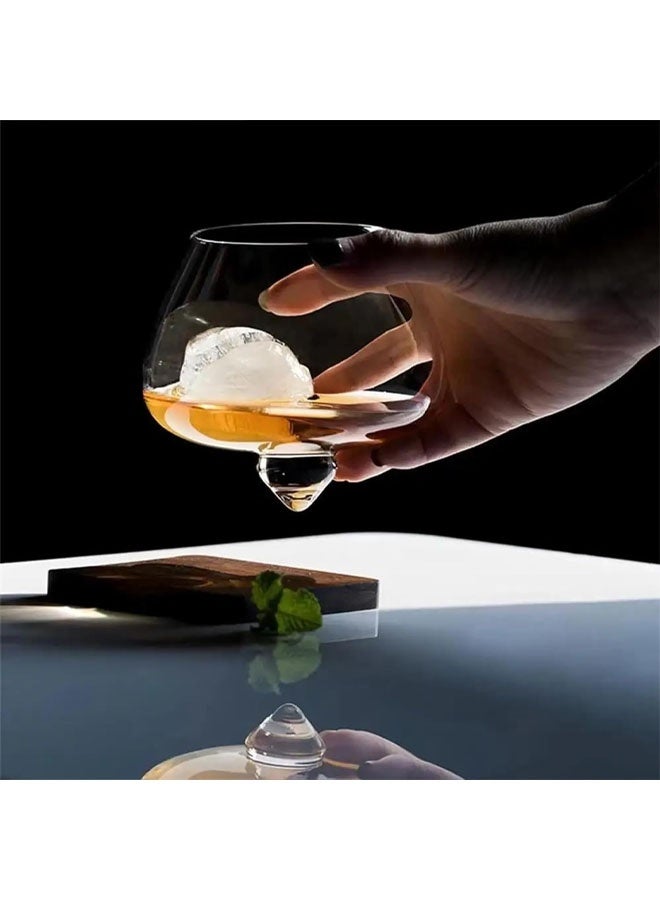 Spinning Whiskey Glasses  , Unique Rotatable Crystal Rock Whiskey Tasting Glass, Cool Whiskey Tumbler - Image 5