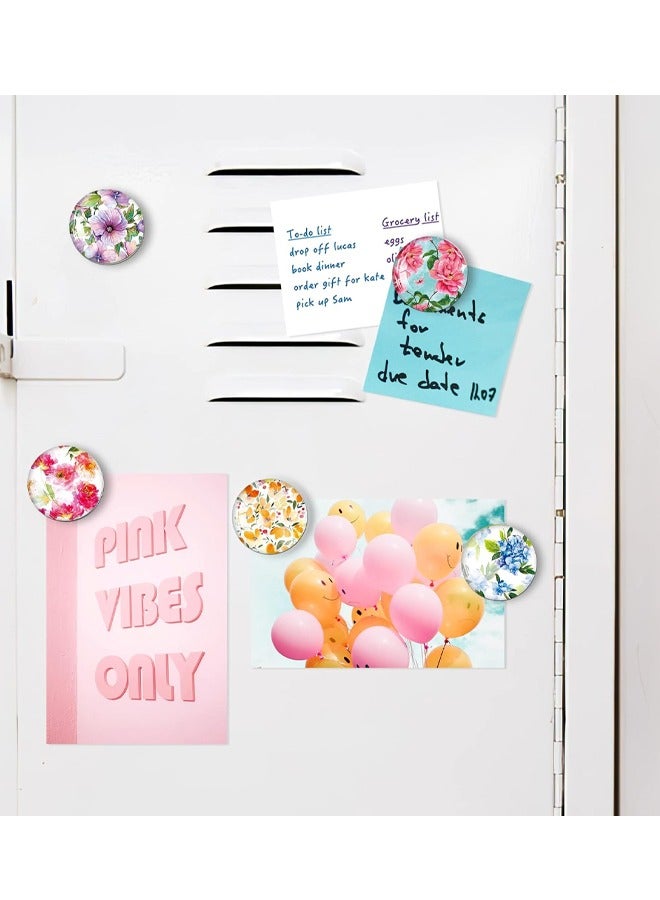 12 مساءً مغناطيس ثلاجة زجاجية ، ملصقات ثلاجة مغناطيس زهور لطيفة ، مغناطيسات ثلاجة بلورية ملونة ، مغناطيس ثلاجة مغناطيسية قوية ، مغناطيس ثلاجة للبيود والمطبخ والمكتب والمنزل والخزانة - Image 4