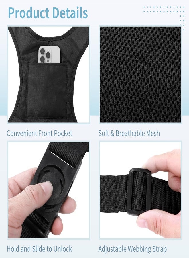 NIMBLOOM Wheelchair Seatbelt Chest Harness for Adults, Adjustable Torso Support Vest with Secure Straps and Front Pocket, Universal Wheelchair Safety Belt for Stable Sitting Support Comfort Positioning - Image 3