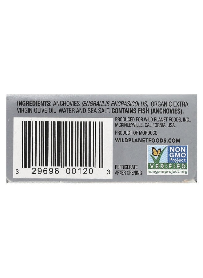 Wild Planet Wild Planet, Wild White Anchovies In Extra Virgin Olive Oil, 4.4 oz (125 g)  - Image 3