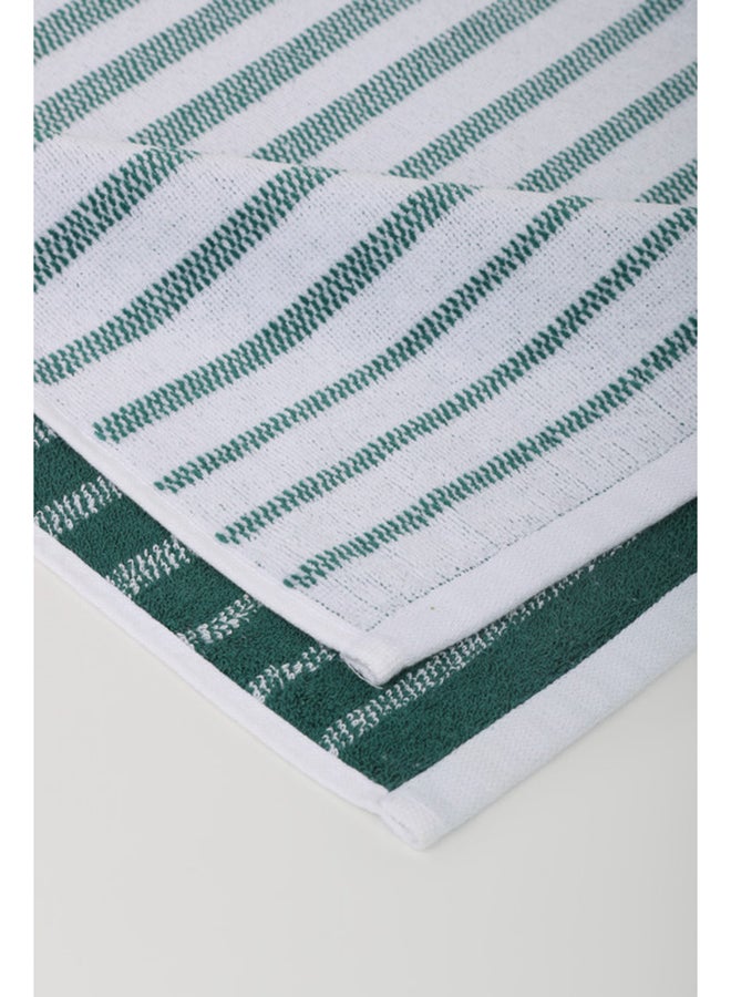 White Rose Towel OASIS S - 450 GSM - 100% Cotton Velour - Bath Sheet 80x160 cm -MultiColour - Modern Stripe Design - Luxury Touch - Extra Absorbent - Image 3