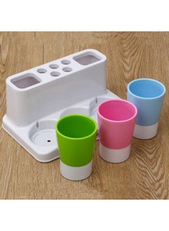 Eslite Toothbrush Toothpaste Holder Stand For Bathroom Storage Organizer  - Image 4