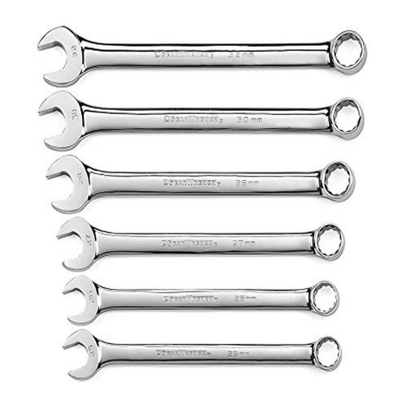 GEARWRENCH 6 Pc. 12 Pt. Combination Wrench Set, Long Pattern, Metric - 81922 - Image 1