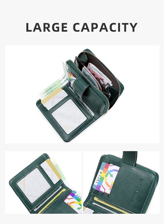 Lemon Small Wallets for Women Bifold RFID Blocking Wallet Card Holder with Zipper Coin Pocket - Image 2