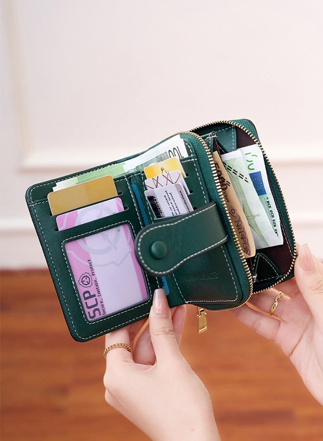 Lemon Small Wallets for Women Bifold RFID Blocking Wallet Card Holder with Zipper Coin Pocket - Image 3