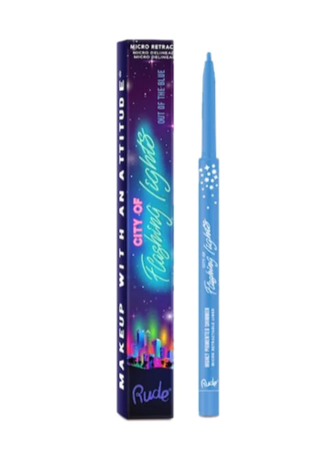 روود City of Flashing Lights Micro Retractable Liner Out of the Blue