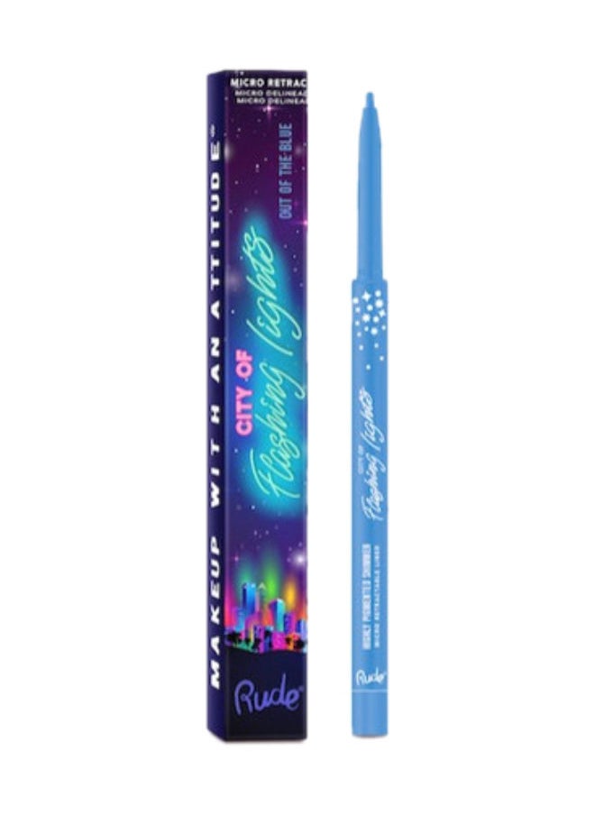 Rude City of Flashing Lights Micro Retractable Liner Out of the Blue 