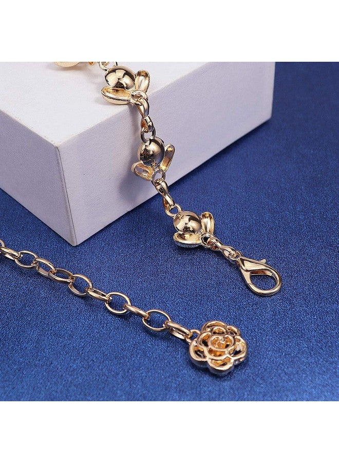 Suyi Gold Chain Belts For Women Rhinestone Waist Chain For Dress 120Cm Gold - Image 4