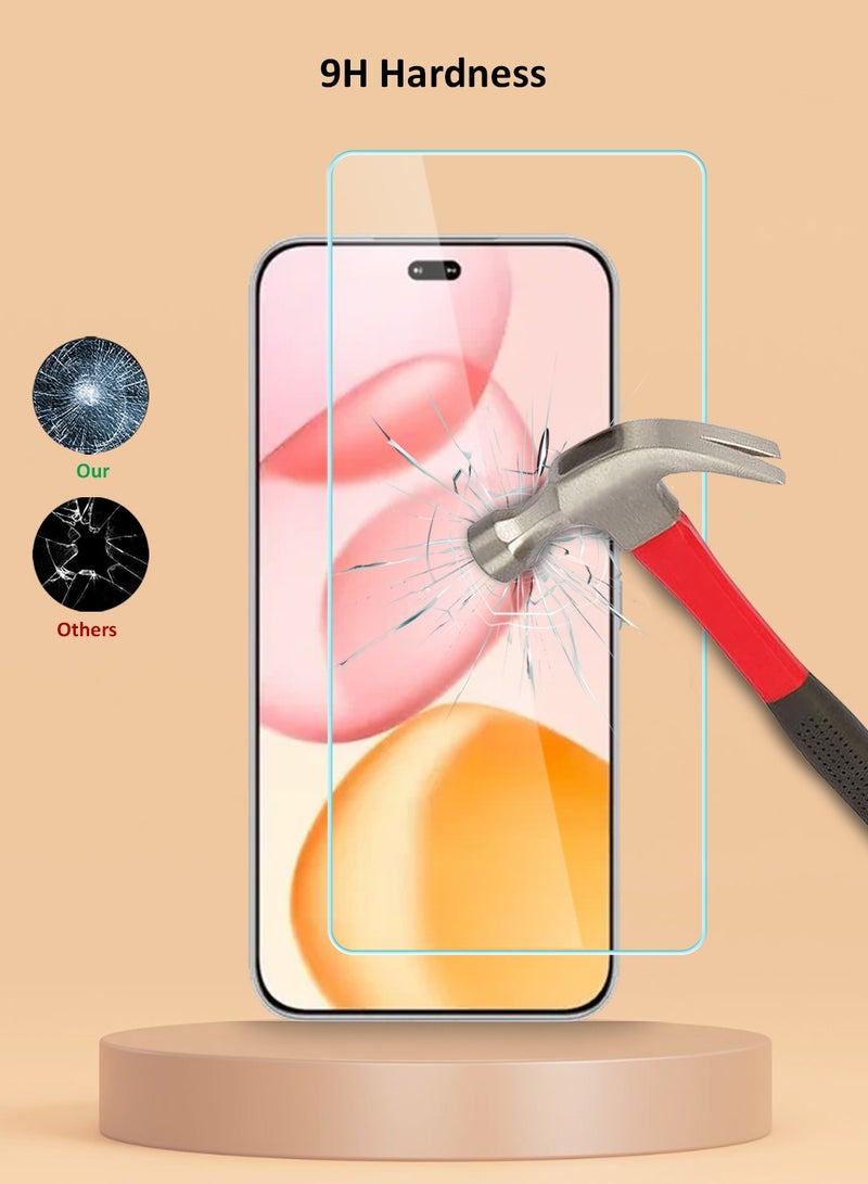 Techie حماية شاشة Honor 400 5G زجاج مقسى HD – صلابة 9H، مضاد للتوهج، مضاد للفقاعات، رقيق للغاية 0.33 مم مع حواف مدورة وتركيب سهل - Image 3