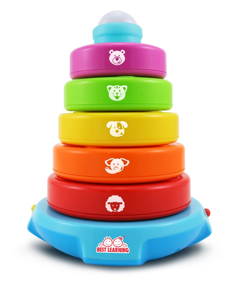 BEST LEARNING Stack & Learn - Developmental Educational Activity Stacking Toy for 6 or 9 Month Old Baby Toys and Up | First 1 Year Boy Girl Gifts for Birthday Gift - Image 1