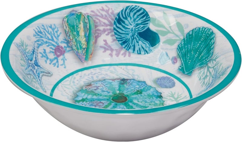 Certified International Serene Seas 12 Piece Melamine Dinnerware Set Service For 4 - Image 4