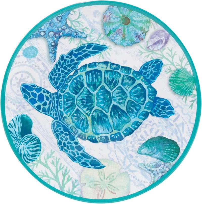 Certified International Serene Seas 12 Piece Melamine Dinnerware Set Service For 4 - Image 2