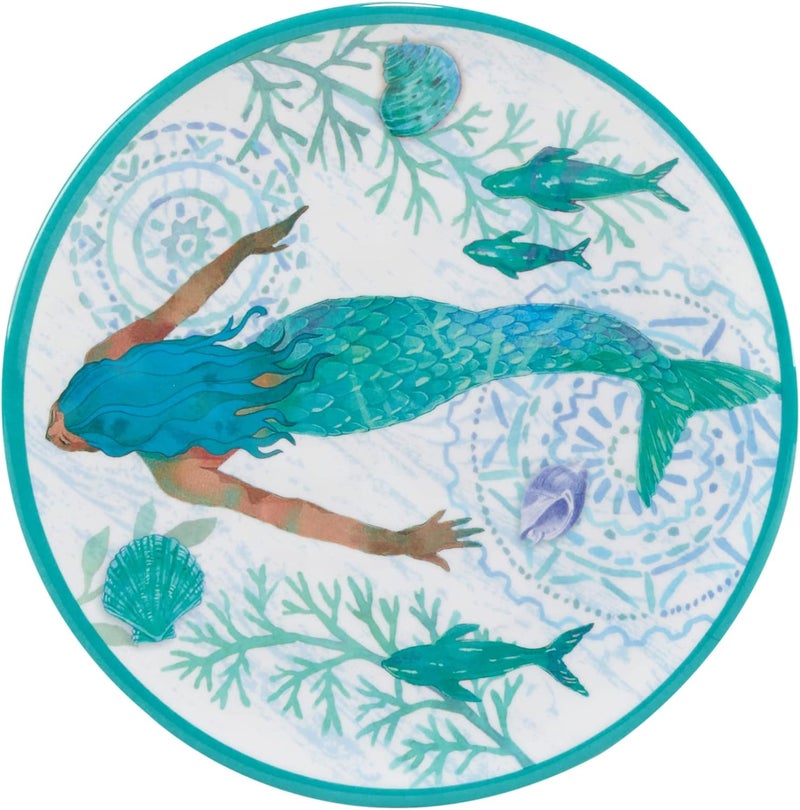 Certified International Serene Seas 12 Piece Melamine Dinnerware Set Service For 4 - Image 3