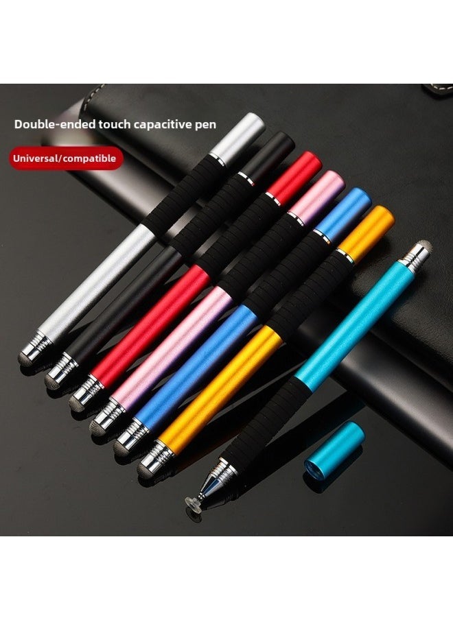 Capacitive Pen Handwriting Touch Pen Disc Pen Available Mobile Phone Tablet Painting Brush Replaceable Cloth Head Touch Pen-Color:Local Gold  - Image 2