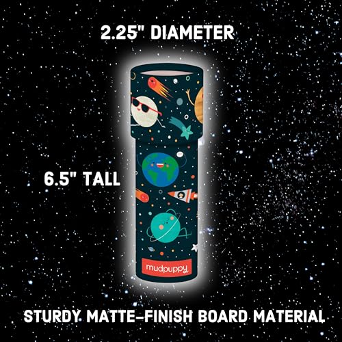 Mudpuppy Solar System – 6.5” Tall with 2.25” Diameter – Colorful Kaleidoscope for Kids with Colorful Artwork, Ideal for Ages 3-8 – Toy Made of Matte-Finish Board Material - Image 3