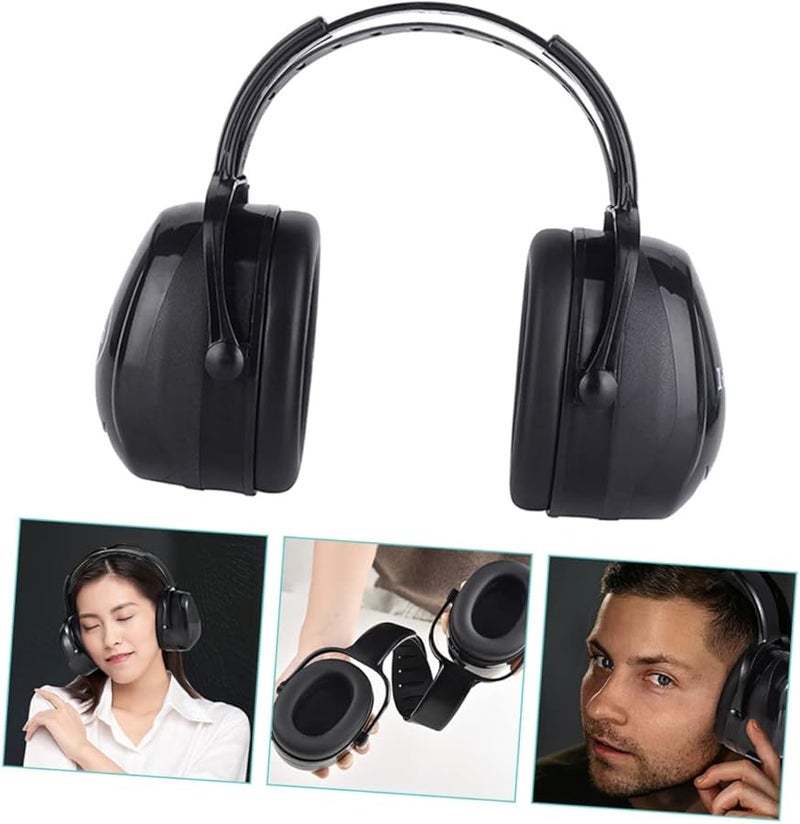 سدادات أذن سوداء للحماية السمعية للرماية والصيد والسفر للبالغين والأطفال - Image 3