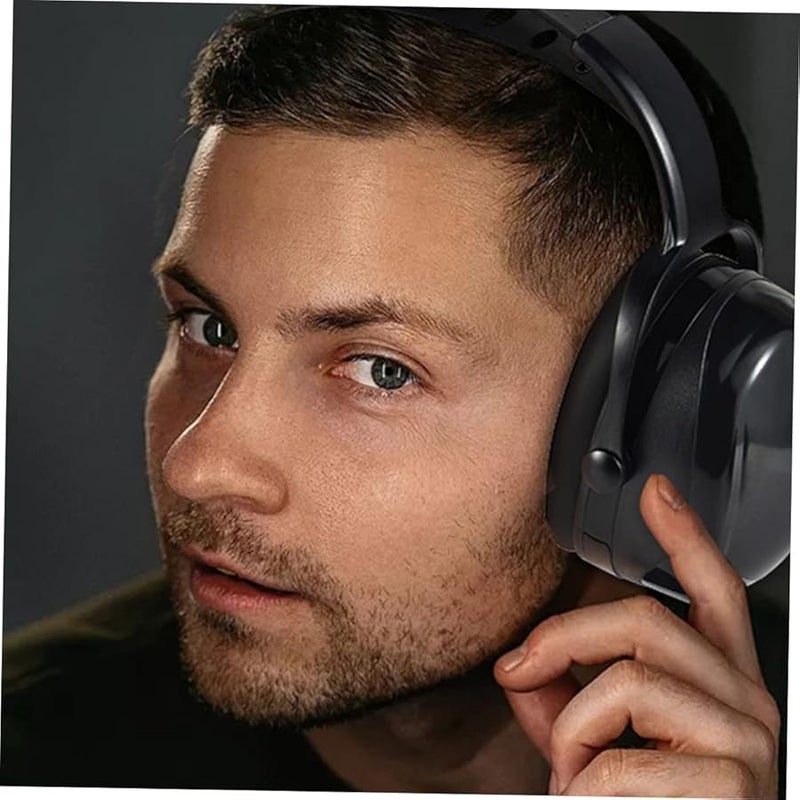 سدادات أذن سوداء للحماية السمعية للرماية والصيد والسفر للبالغين والأطفال - Image 4