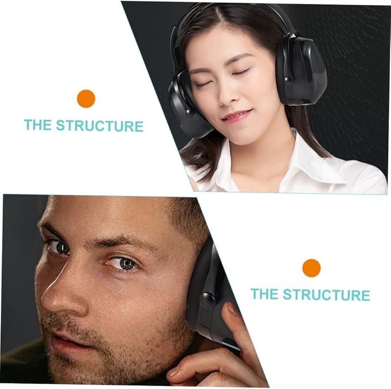 سدادات أذن سوداء للحماية السمعية للرماية والصيد والسفر للبالغين والأطفال - Image 5