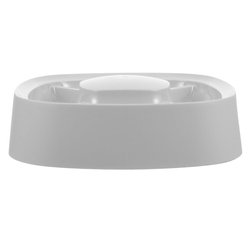 4 In 1 Divided Slow Feeder Bowl Gray Pet Food Container For Controlled Eating - Image 2