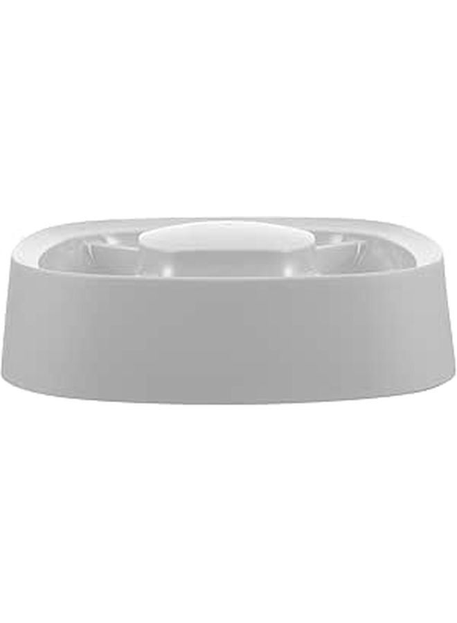 4 In 1 Divided Slow Feeder Bowl Gray Pet Food Container For Controlled Eating - Image 1