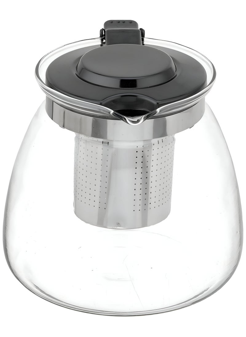 Refreshment Serving Set - Durable Glass Jug Featuring 4 Cups And A Stainless Steel Filter For Refreshing Infusions Like Mint, Hibiscus, And Tea For Elegant Drink Display