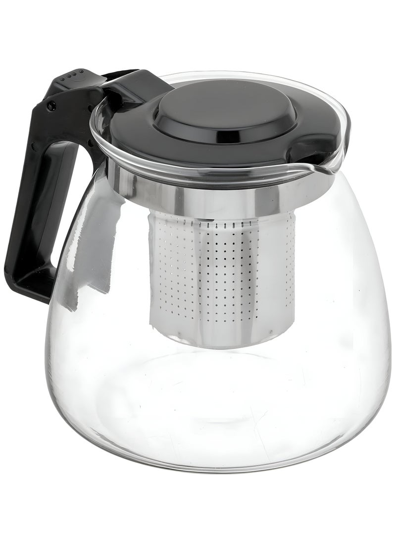 Refreshment Serving Set - Durable Glass Jug Featuring 4 Cups And A Stainless Steel Filter For Refreshing Infusions Like Mint, Hibiscus, And Tea For Elegant Drink Display