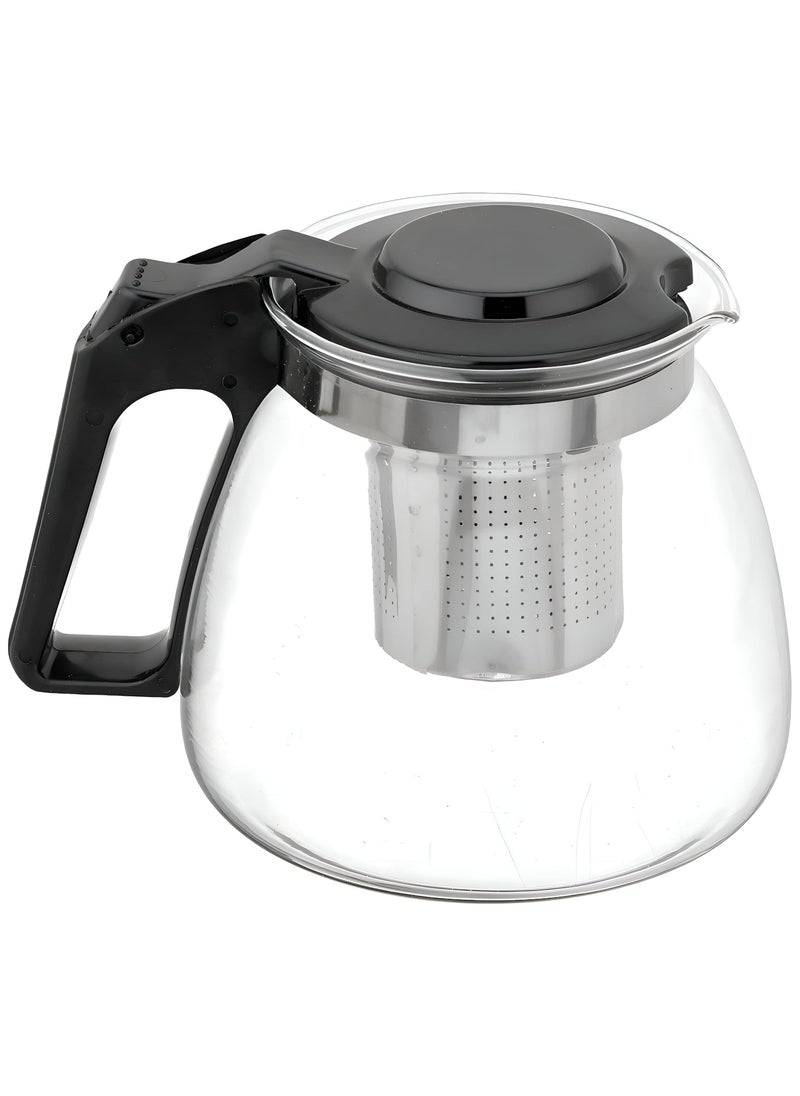 Refreshment Serving Set - Durable Glass Jug Featuring 4 Cups And A Stainless Steel Filter For Refreshing Infusions Like Mint, Hibiscus, And Tea For Elegant Drink Display