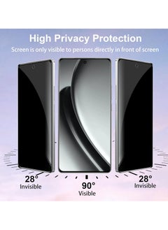 General [2 Pack] Privacy Screen Protector Compatible with Realme GT 6/Realme GT 6T with [2 Pack] Rear Camera Lens Protector, Anti-Spy Tempered Glass Film, Anti-Scratch, Bubble-Free  - Image 2