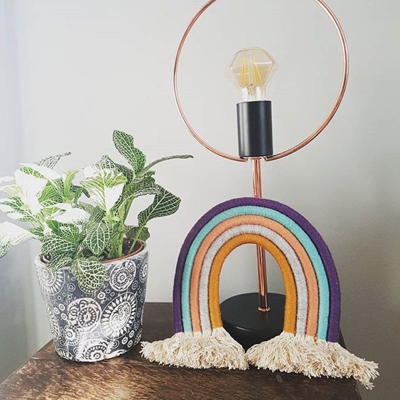 Ins Decoration Nordic Style Home Children'S Room Decoration Pendant Woven Rainbow Hanging Ornament Wall Decoration Hanging Ornament 7 Pieces - Image 3
