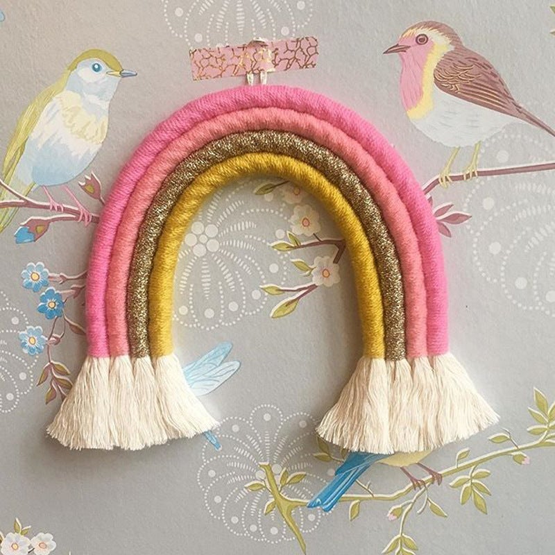 Ins Decoration Nordic Style Home Children'S Room Decoration Pendant Woven Rainbow Hanging Ornament Wall Decoration Hanging Ornament 7 Pieces - Image 4