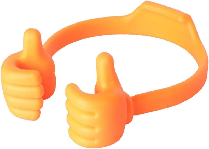 klarakoCute Thumb Up Tablets Mobile Phone Stand Desk Holder Bracket klarakoOrange - Image 4
