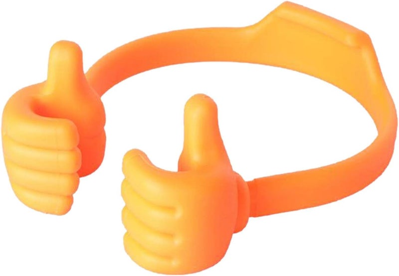 klarakoCute Thumb Up Tablets Mobile Phone Stand Desk Holder Bracket klarakoOrange - Image 2