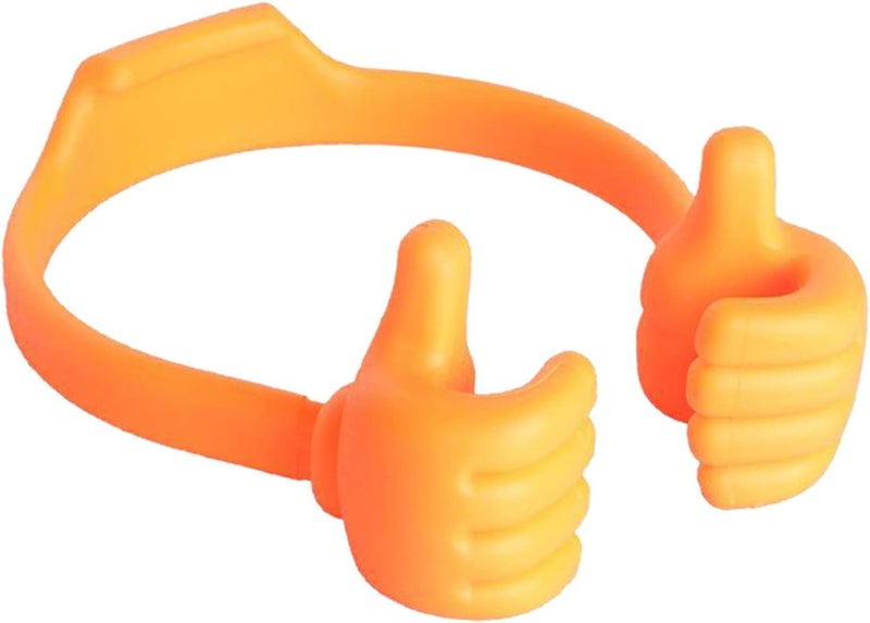 klarakoCute Thumb Up Tablets Mobile Phone Stand Desk Holder Bracket klarakoOrange - Image 5