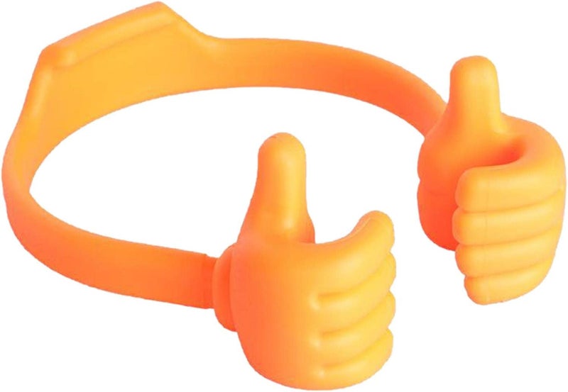 klarakoCute Thumb Up Tablets Mobile Phone Stand Desk Holder Bracket klarakoOrange - Image 3