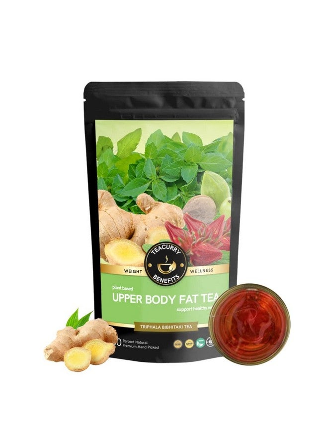 TEACURRY Upper Body Fat Tea (200 Grams, 2 Months Pack) - Helps With Weight Management Fast Of Chest, Shoulders, Neck & Arms Fat - All Natural Ingredients - Image 1