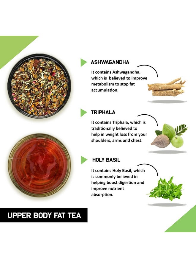 TEACURRY Upper Body Fat Tea (200 Grams, 2 Months Pack) - Helps With Weight Management Fast Of Chest, Shoulders, Neck & Arms Fat - All Natural Ingredients - Image 2