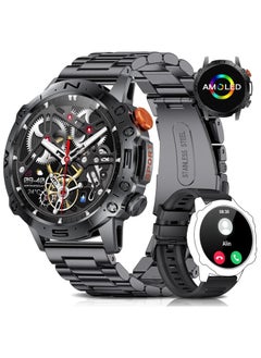 TDZDDYS 1.43” AMOLED Smart Watch for Men: Answer/Make Calls,TDZDDYS 100+ Sports Modes, Fitness Tracker, IP68 Waterproof, Dual Straps, Compatible with Android/iOS. Monitor Steps, Calories, Heart Rate  - Image 1