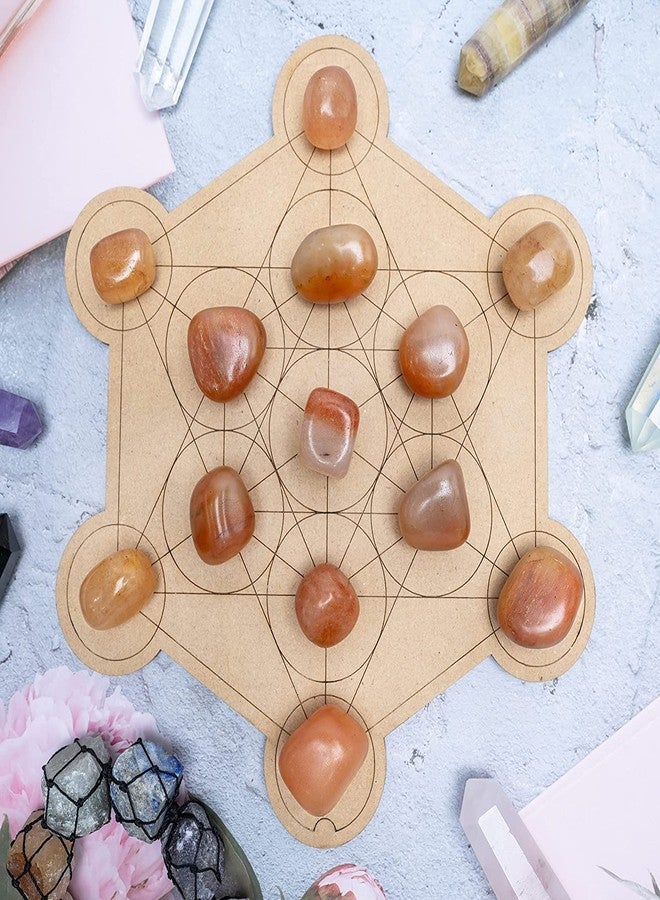 Hindcraft Carnelian Tumbled Stones - Reiki Chakra Healing - Decorative Pebbles & Vase Fillers - Tumble Stone for Jewellery, Vastu Correction - Home Office Decor -Gift Item - 13 Pieces Set - Image 4