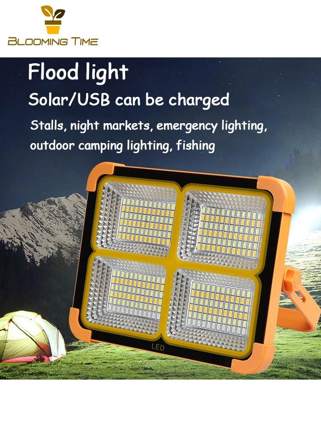 بلومنغ تايم الطاقة الشمسية المحمولة ضوء أصفر صغير ، متعددة الوظائف ضوء الشمسية ، بنك الطاقة ، المحمول المحمولة ، عمر البطارية الطويل ، متعددة الوظائف أوسب الإضاءة في حالات الطوارئ ضوء الفيضانات - Image 1