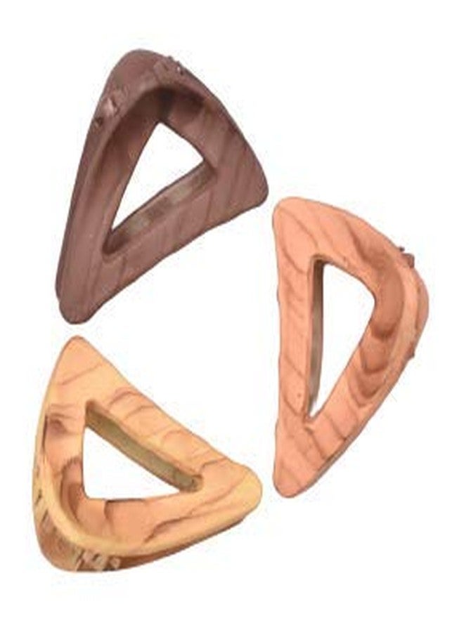 imioxo Woodencolour Daily use Stylish Hair Clutch/Claws/Clips for Girls and Women Combo of 3 Pieces(im_W3) - Image 1