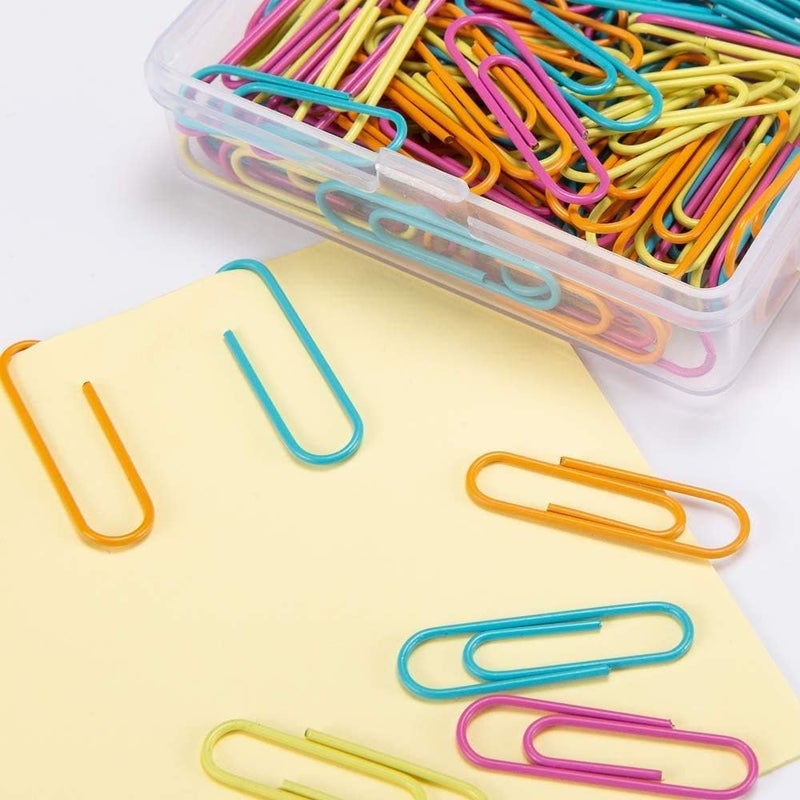 Luckam Paper Clips 28mm Assorted Color Paperclips for Office Premium Clips for Paperwork Paper Clips Small Paperclip Rustproof Paperclips Great for Office School Document Organizing (120pcs) - Image 3
